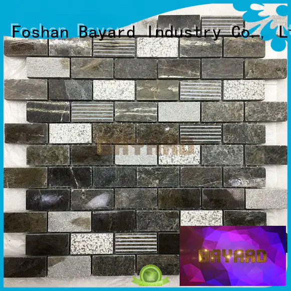 high quality marble mosaics mix supplier for TV wall
