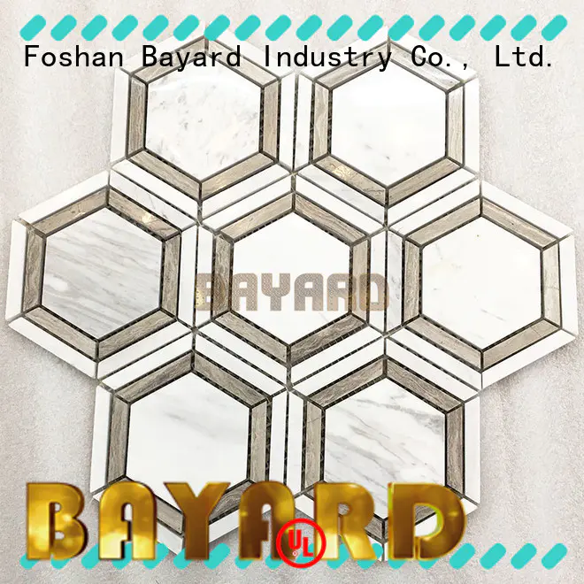 Bayard decorative black and grey mosaic tiles overseas market for wall decoration