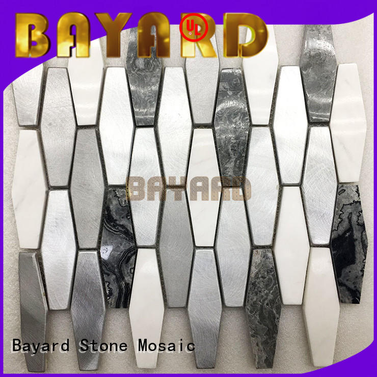 upscale gray mosaic tile stone supplier for bathroom