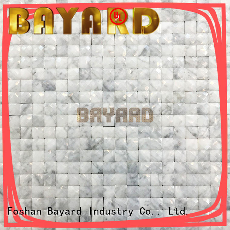 Bayard widely used black and grey mosaic tiles overseas market for foundation