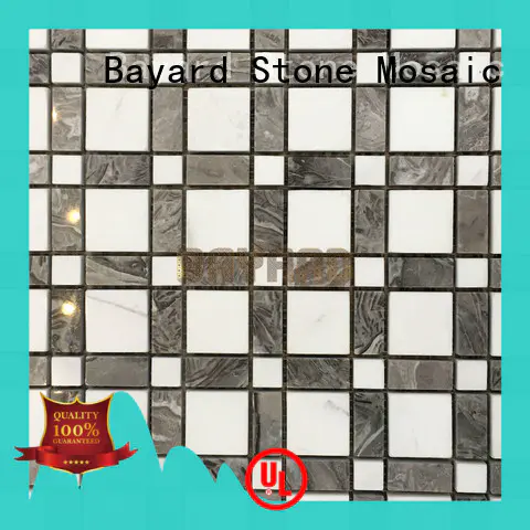 Bayard fantastic pebble mosaic tile in different shapes for hotel lobby