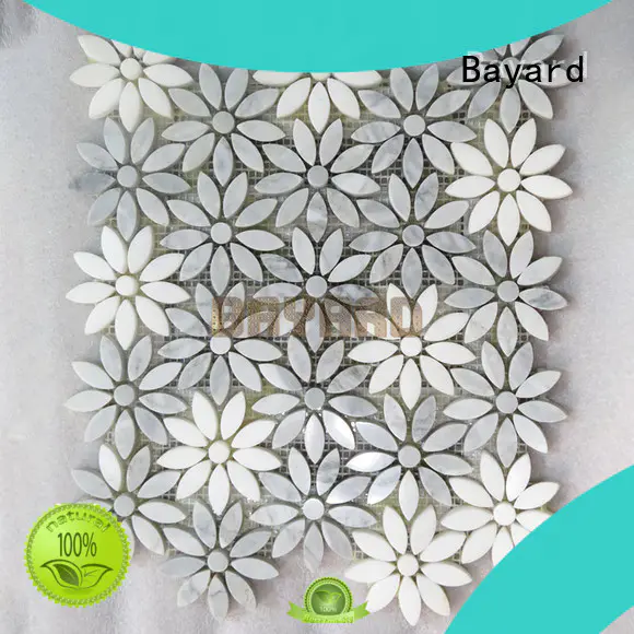 elegant green mosaic wall tiles factory price for wall decoration Bayard