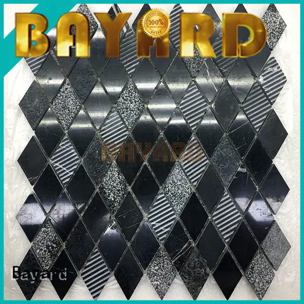 Bayard dark square mosaic tiles dropshipping for hotel