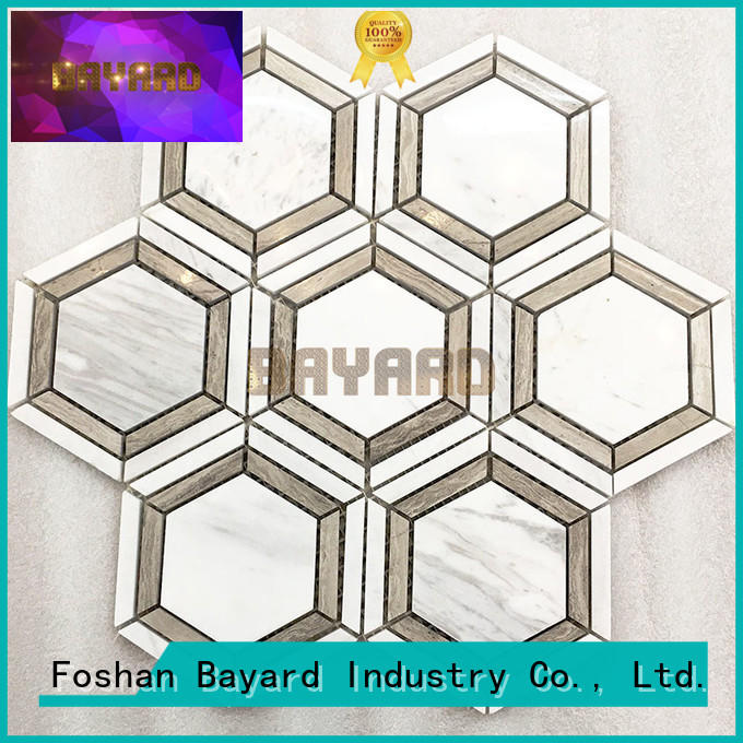 Bayard upscale black and silver mosaic tiles factory price for wall decoration