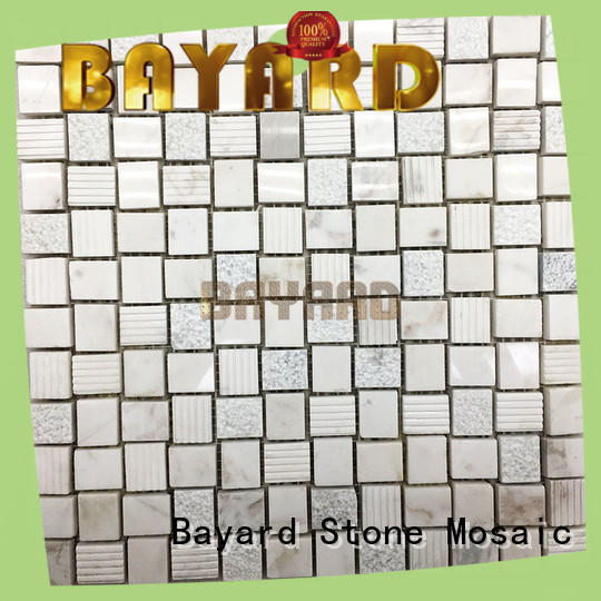 Bayard black and grey mosaic tiles supplier for foundation