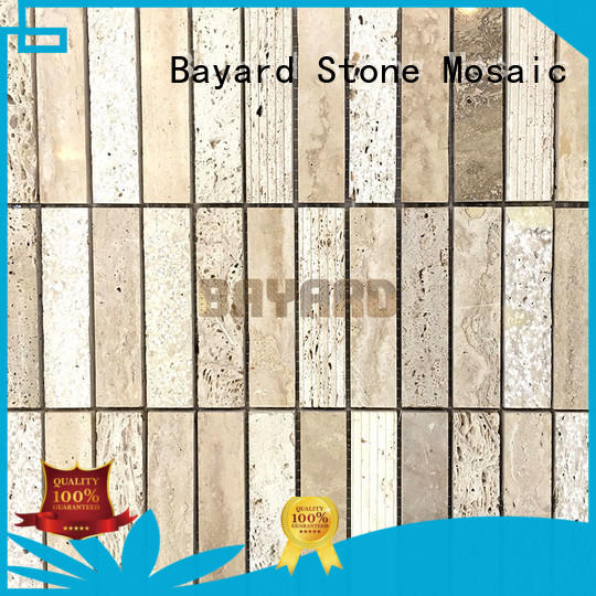 Bayard stone travertine mosaic floor tile supplier for foundation