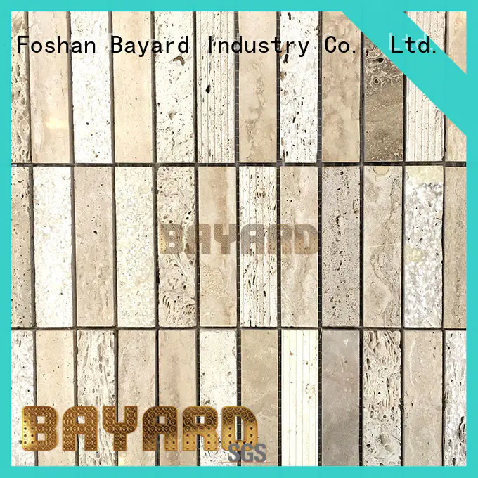 Bayard special travertine glass mosaic tile wall for decoration